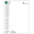 8.5" x 11" Spot Color Letterhead